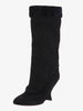 Tom Ford for Yves Saint Laurent black suede wedge boot CVM22.81.11  YSL 