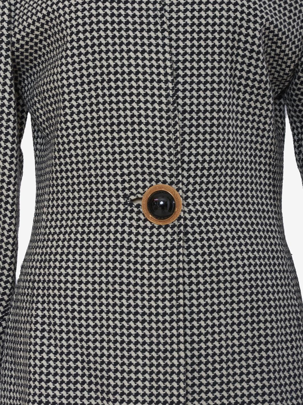Vintage houndstooth wool blazer