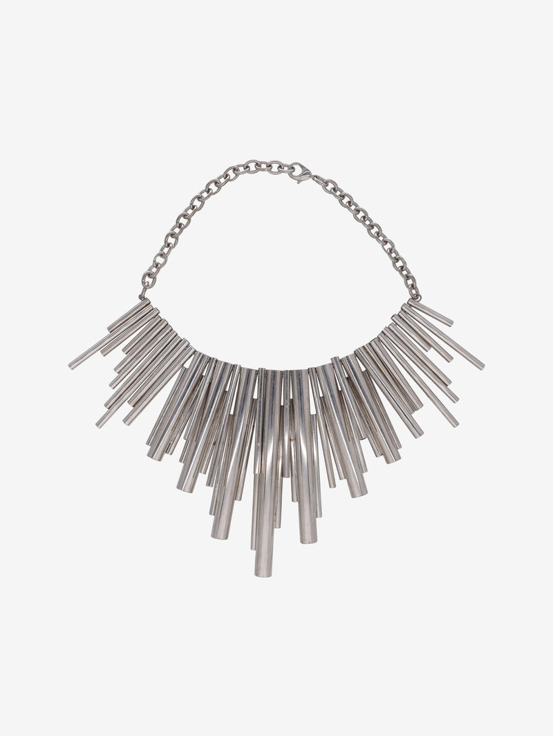 Vintage Metal Tubes Necklace MR031225.82  Vintage 