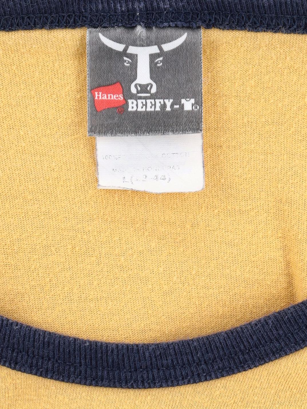 Vintage Yellow Printed T-shirt