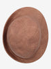 Agnona Vintage Woven Hemp Hat in Burnt Brown W22041111  Altuna 