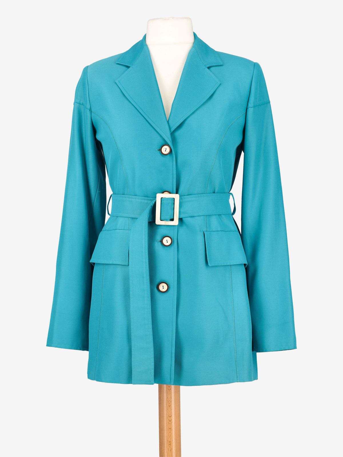 Mondrian Aquamarine Long Blazer