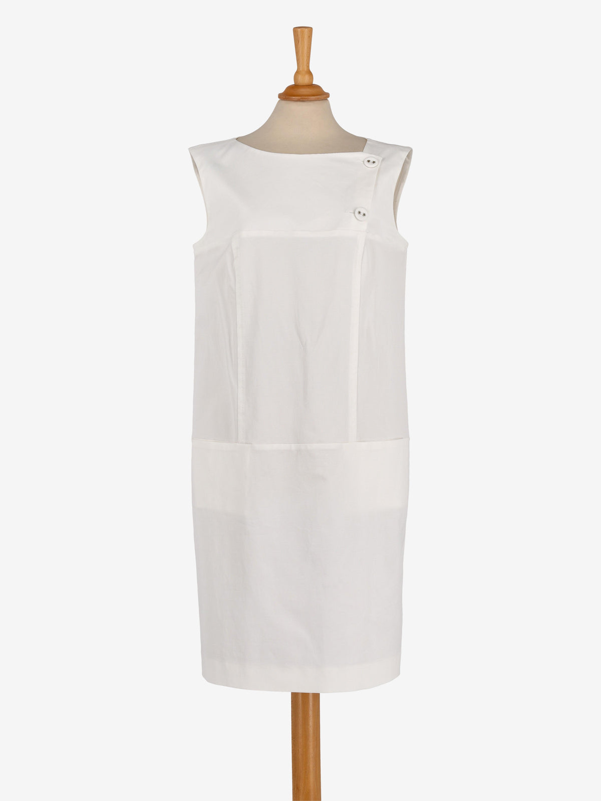 Giò Guerreri  White Midi Dress WCV241010139  Gio Guerrieri 