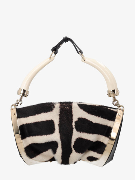 yves saint laurent mombasa モンバサ Mombasa handbag Yves Saint Laurent Black in Fur - 33812180