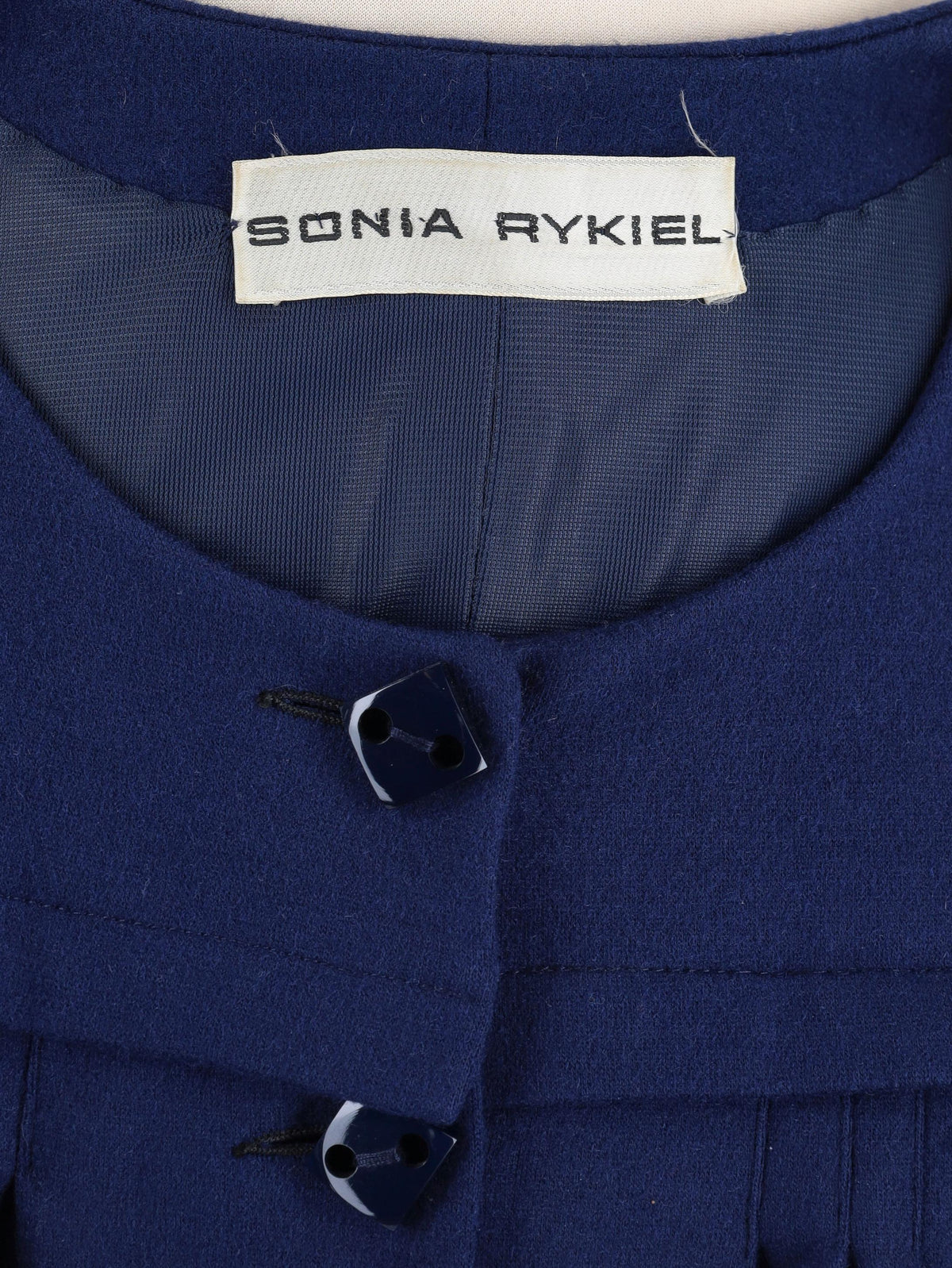 Sonia Rykiel Wool Coat with Naval-Inspired Design MR081025.46  Sonia Rykiel 