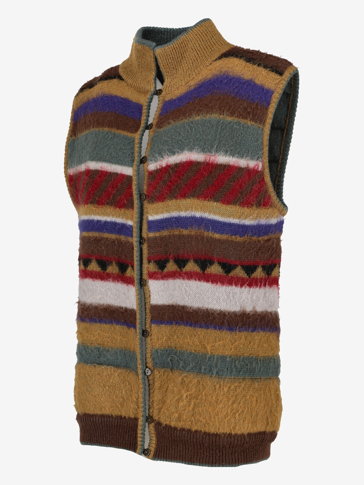 Enrico Coveri Multicolored Striped Sweater Vest MR241025.10  Enrico Coveri 