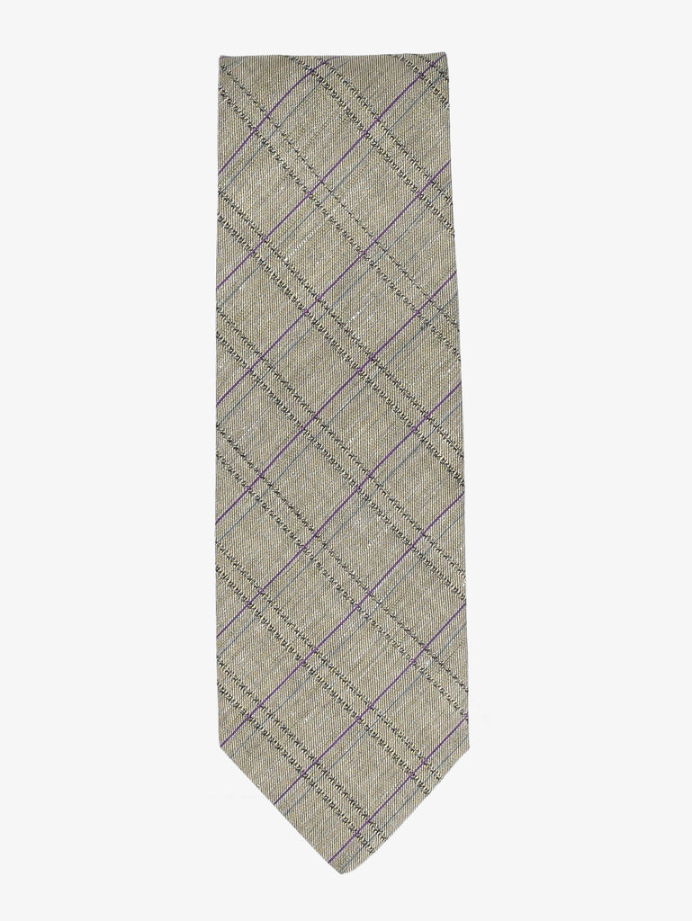 Vintage Check Pattern Tie