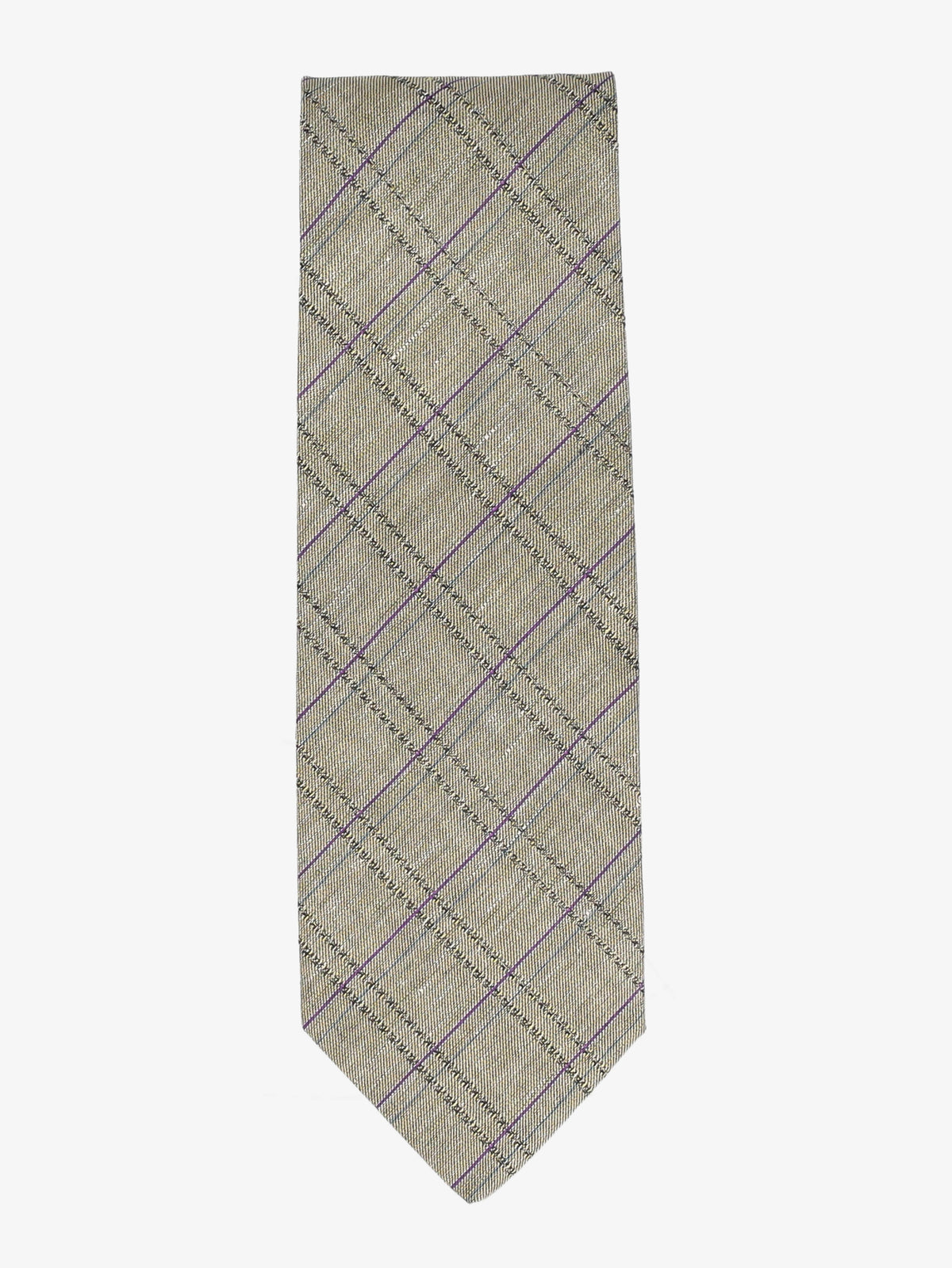 Vintage Check Pattern Tie