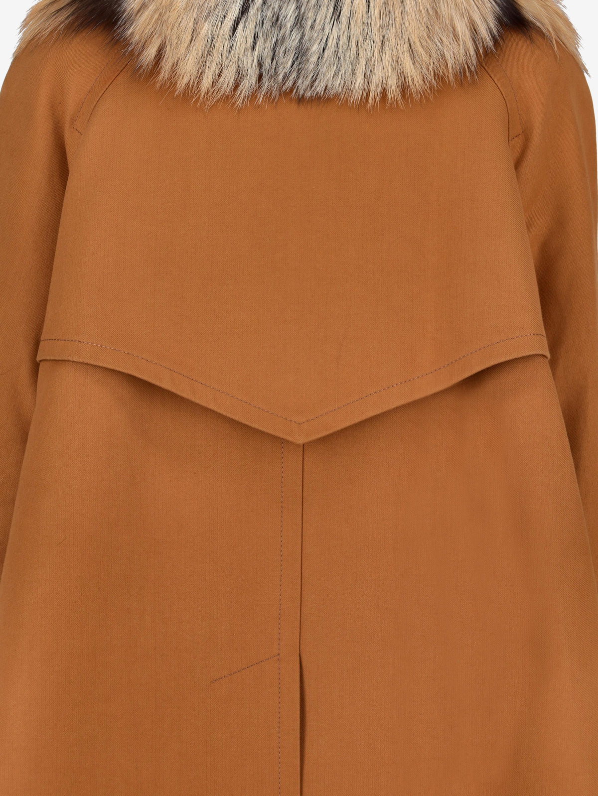 Mario Borsato Coat in Polyester with Fur Inserts CVM26.6.109  Mario Borsato 