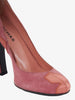 Rochas pink suede round toe heel shoe CVM22.81.3  Rochas 