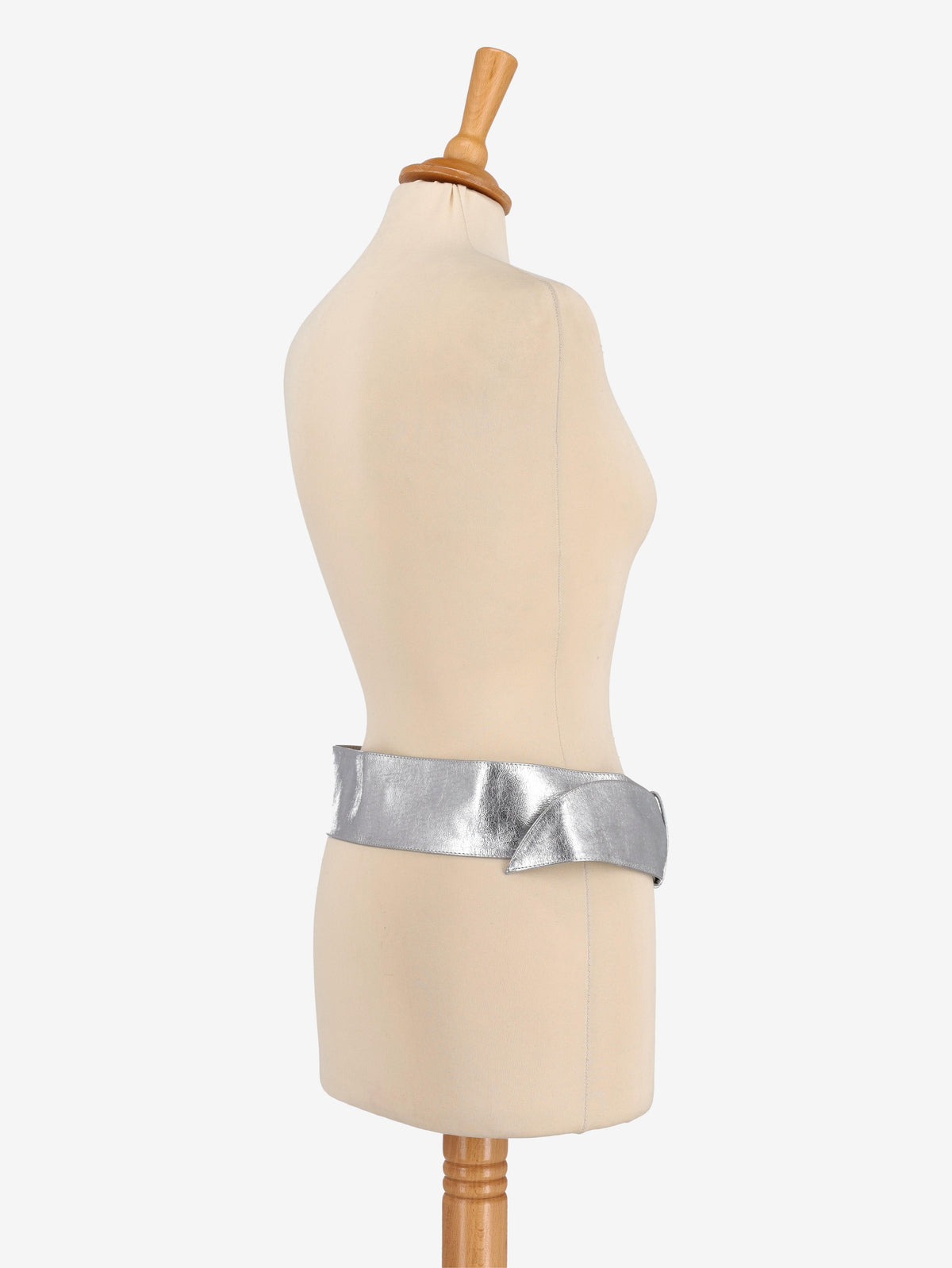 Vintage Silver Leather Belt