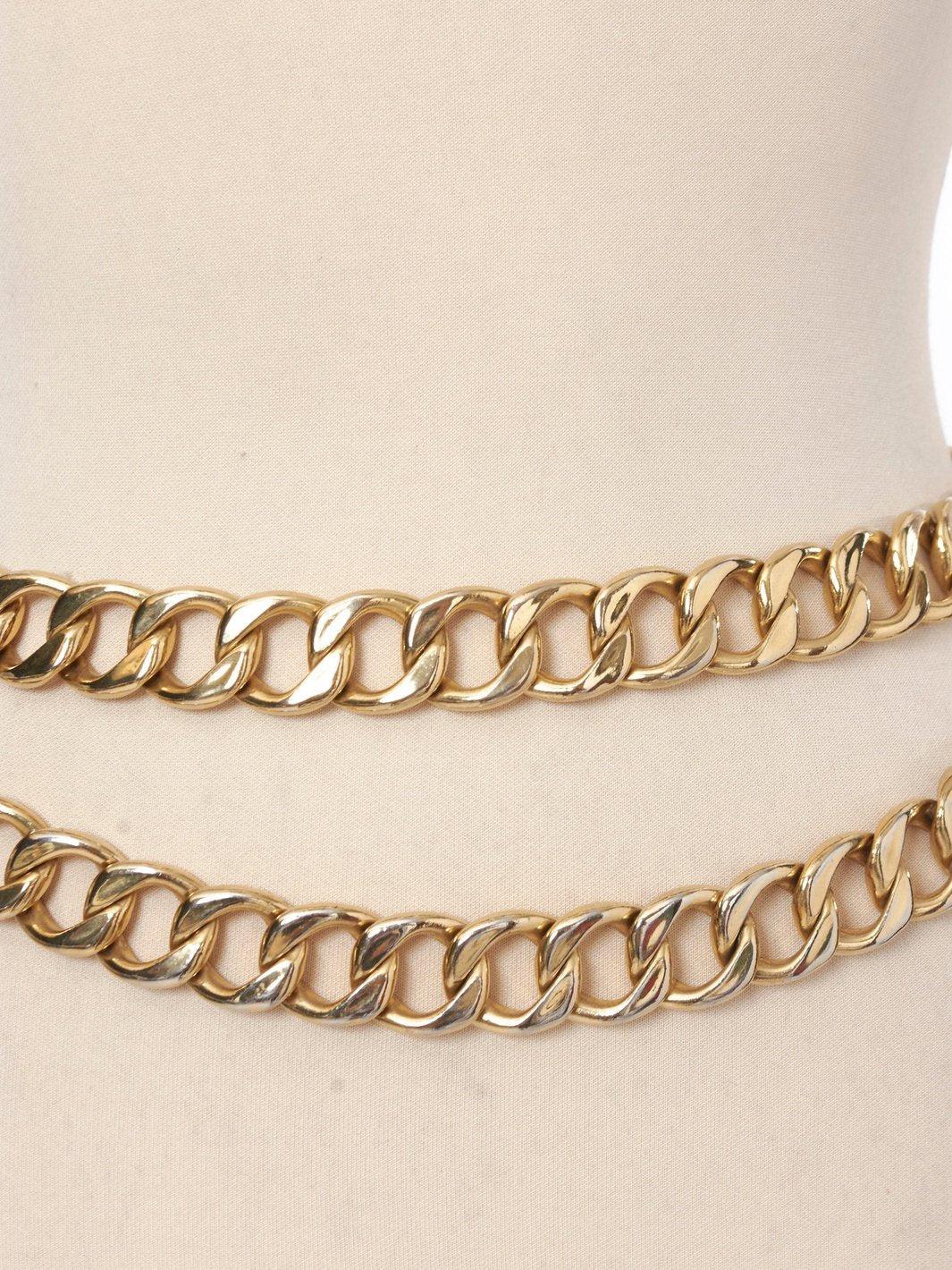 1980s Gianfranco Ferré gold chain belt W22062128  Gianfranco Ferré 