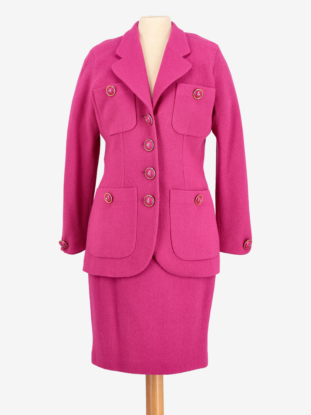Vinatge Fuchsia Wool Suit WCV23051856  Vintage 
