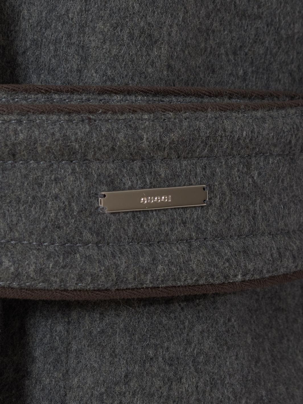 Gucci wool coat grey