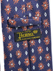 Y2K blue silk Herno tie with geometric pattern W22050607  Herno 