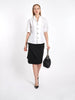 Short sleeves white Y2K Gothic by Yohji Yamamoto blouse W22031729  Yohji Yamamoto 
