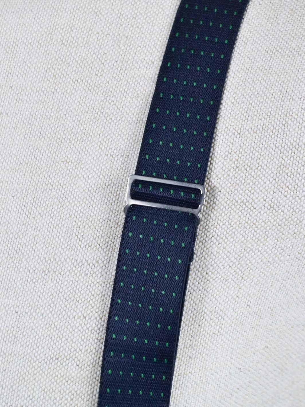 1990s green and blue suspenders W22050637  Vintage 