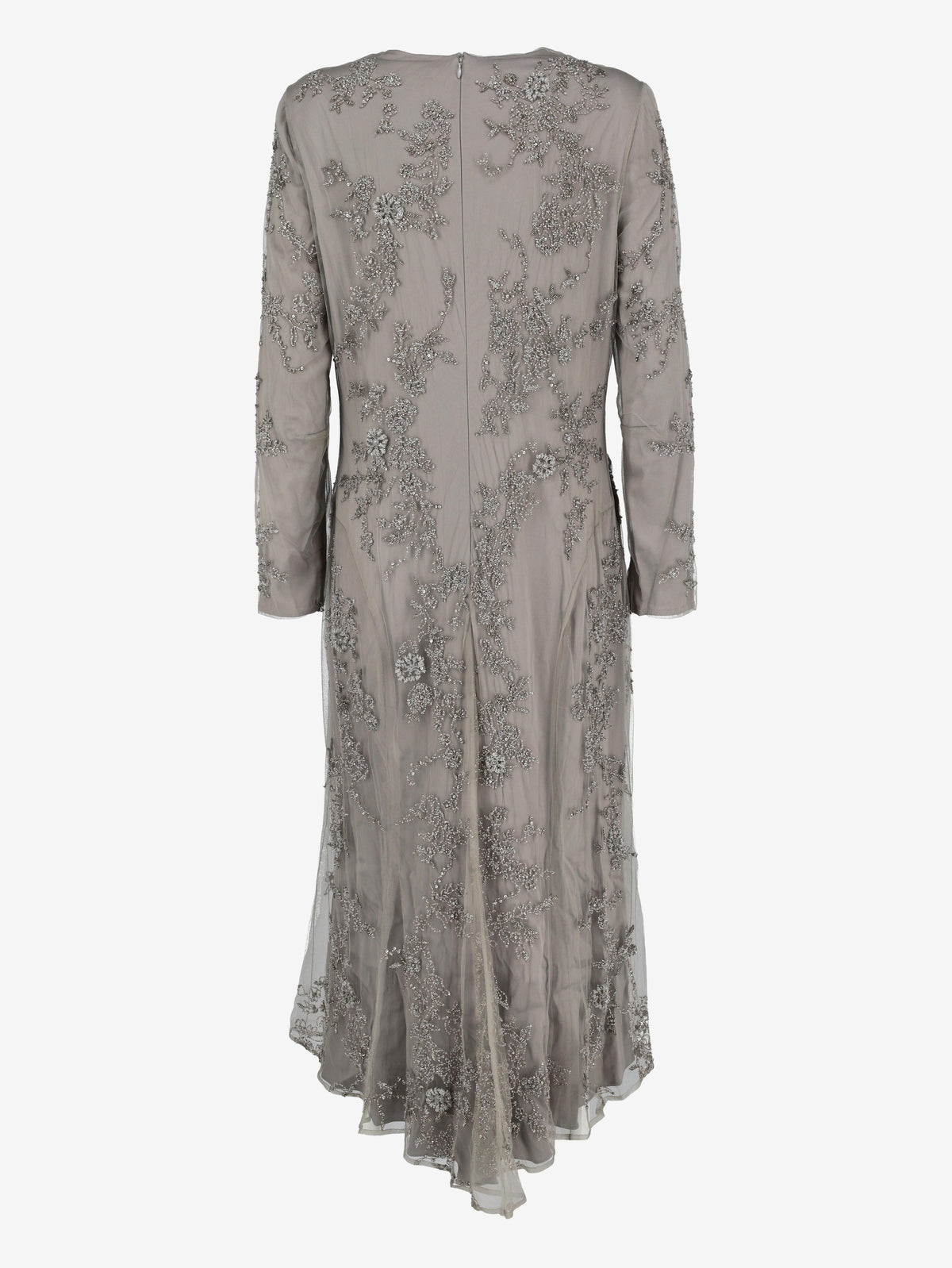 Ralph Lauren Embroidered Tulle & Silk Evening Gown CVM26.22.58  Ralph Lauren 
