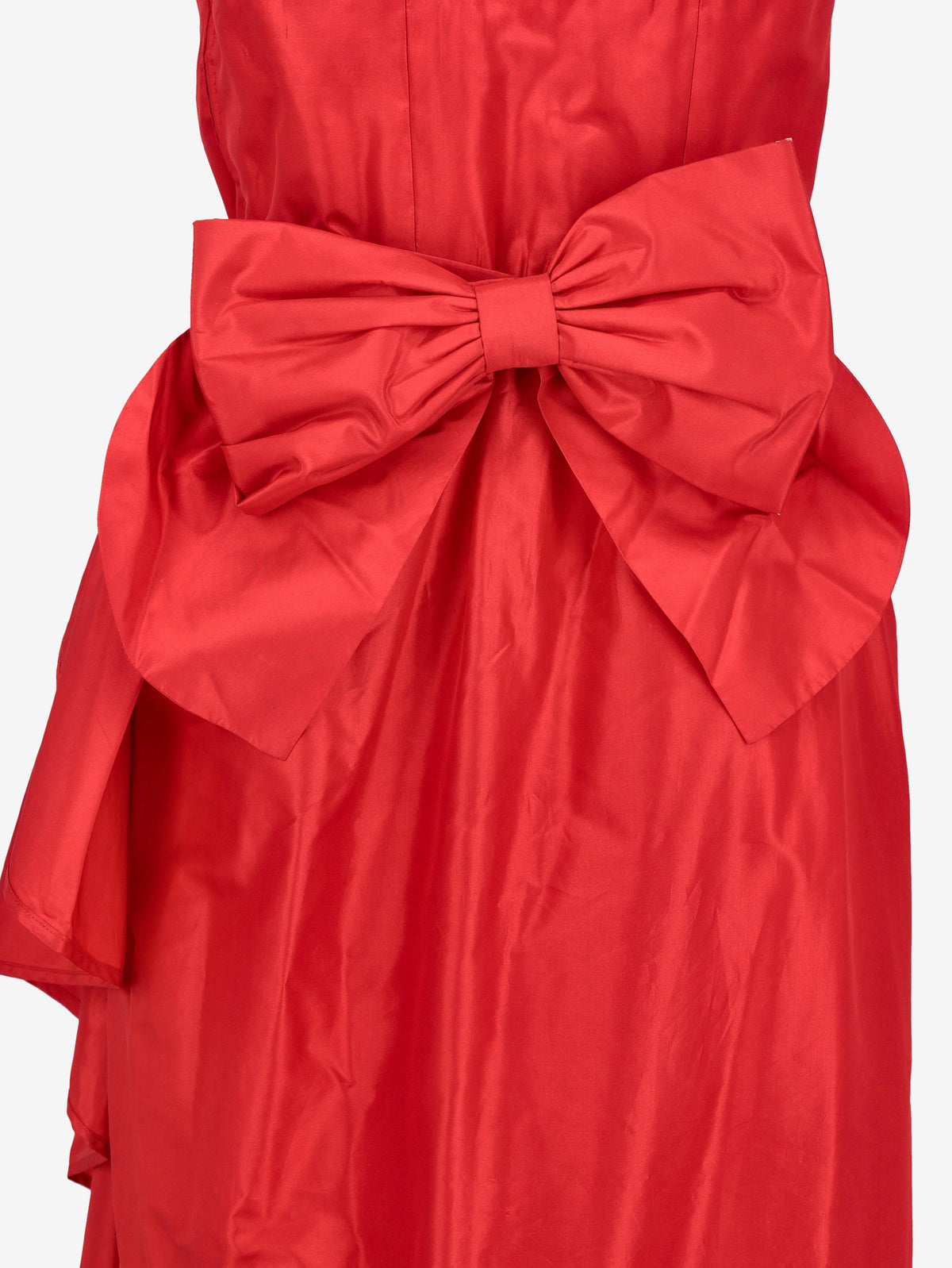 Vintage Elegant Sweetheart Neckline Draped Dress with Detachable Bow W27526.7  Vintage 