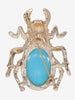 Kenneth Jay Lane Acquamarine Beetle Brooch CVR24.1.138  Kenneth Jay Lane 