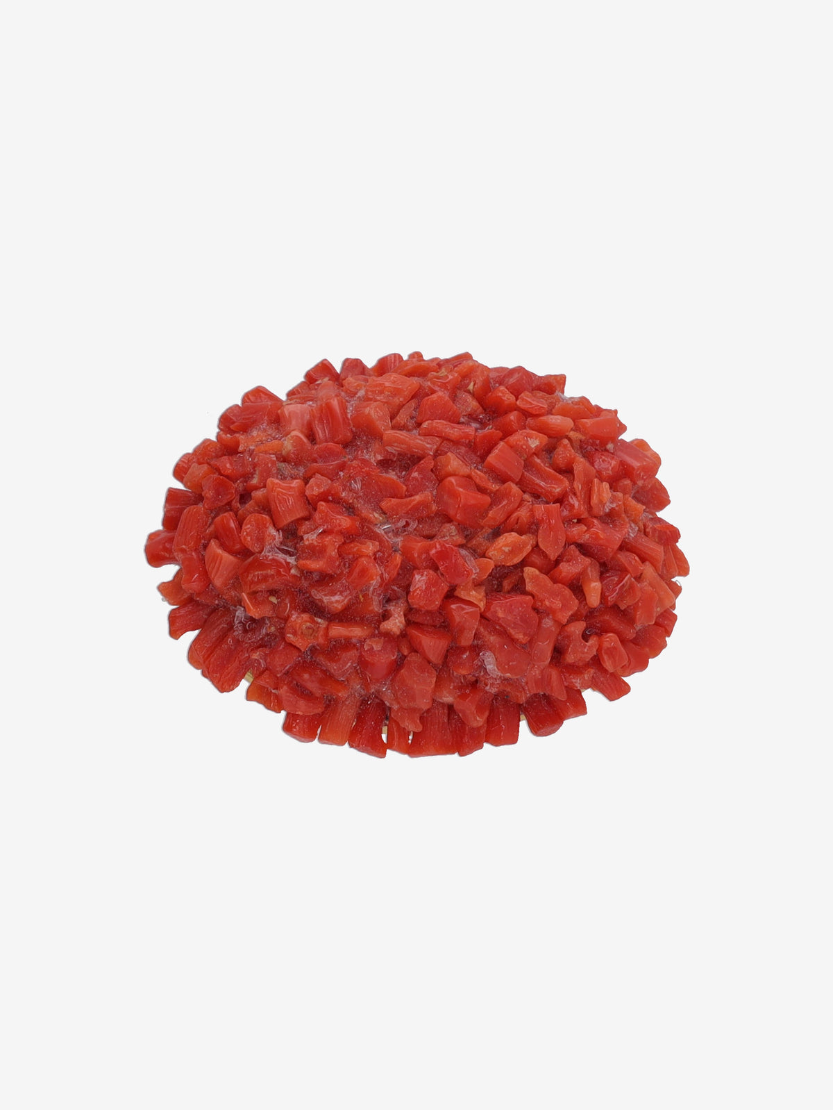 Vintage Red Coral-Inspired Cluster Brooch WCV13032025.48.23  Vintage 