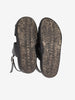 Marni Fringe Fussbett Sandal in Black Leather MU260321.49  Marni 