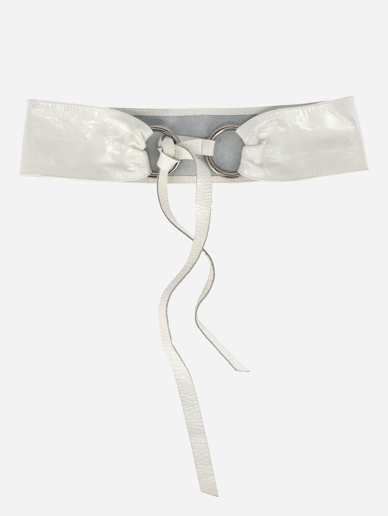 Vintage Patent Leather Maxi Belt<BR/>