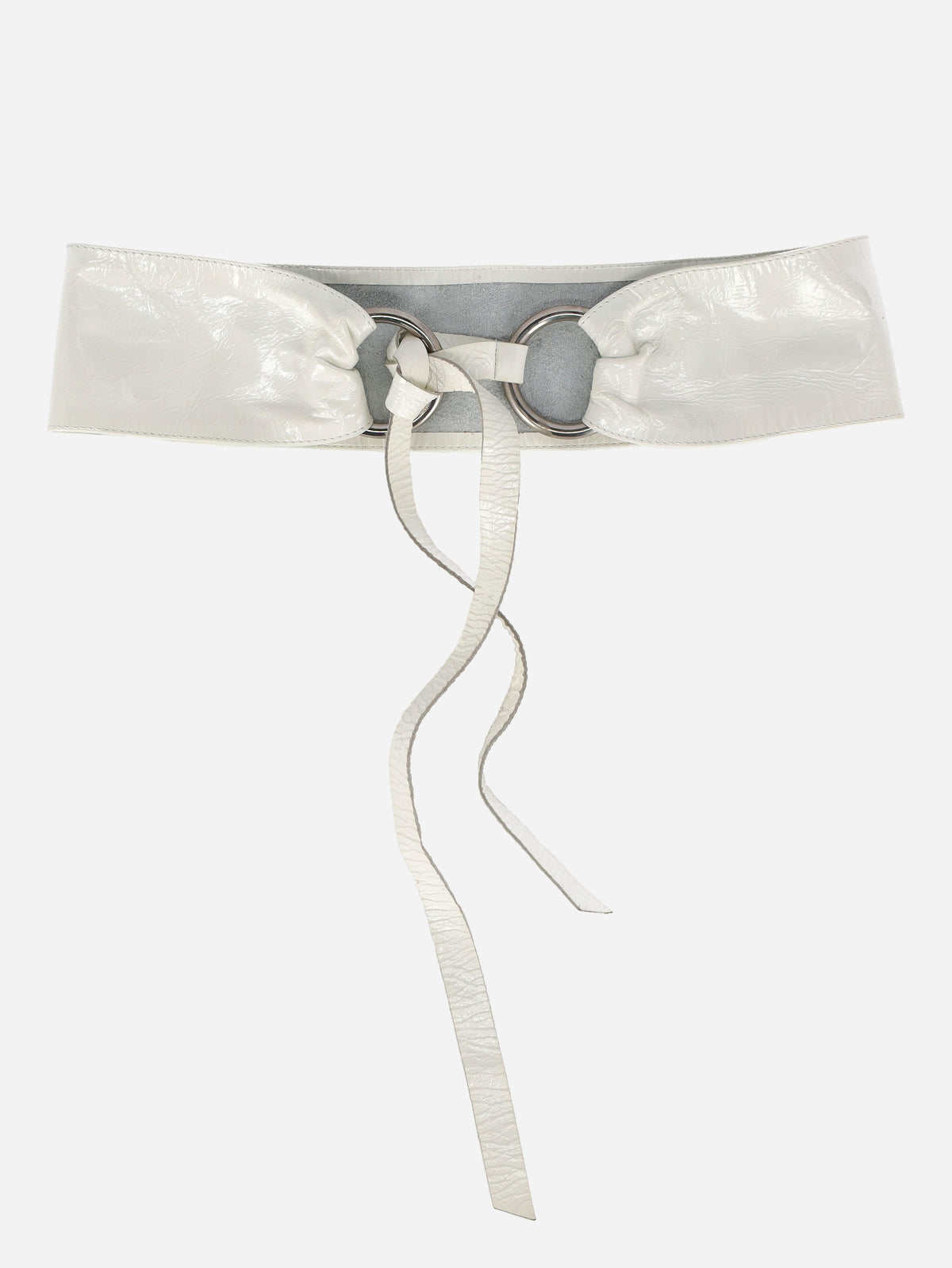 Vintage Patent Leather Maxi Belt<BR/>