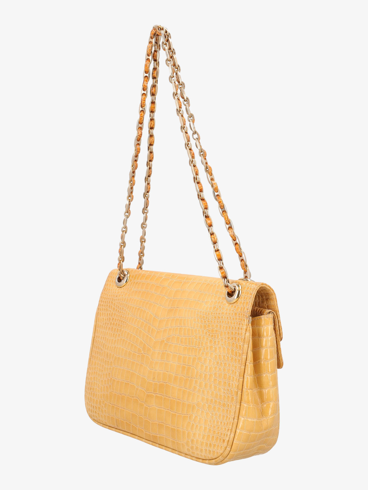 Pirovano Yellow Cocco Shoulder Bag