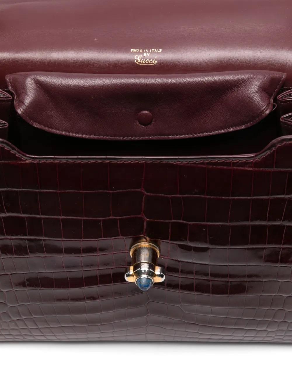 Gucci crocodile-embossed tote bag WCV13032025.14  Gucci 