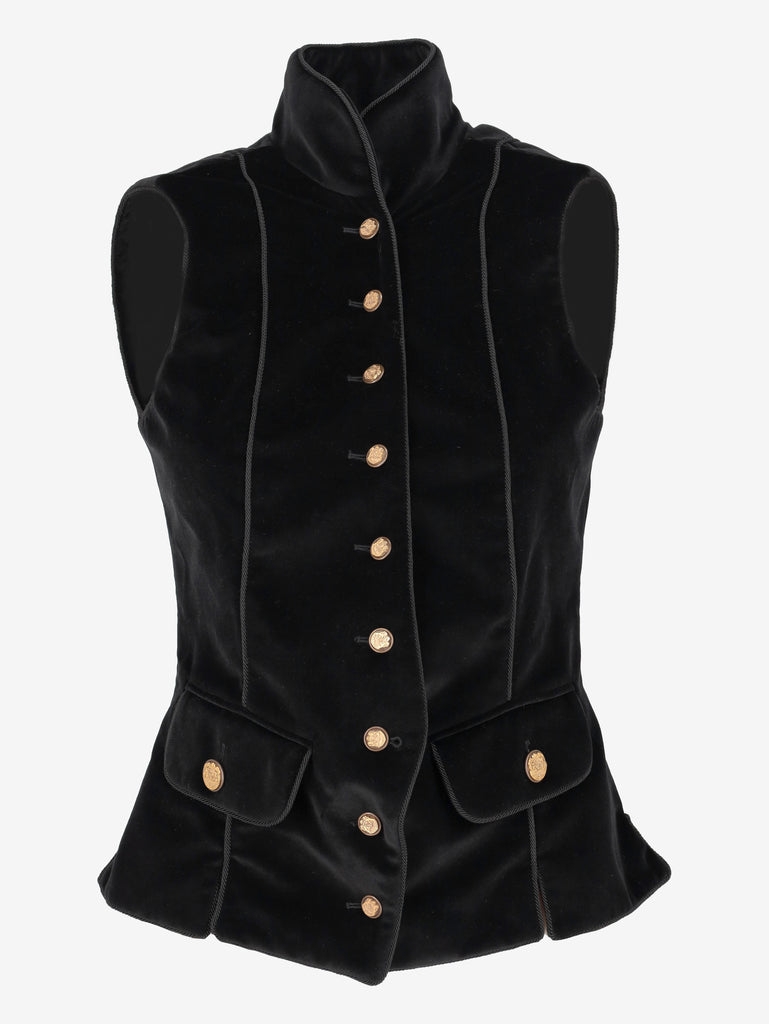 Dolce & Gabbana Velvet Vest W261203.1  Dolce & Gabbana 