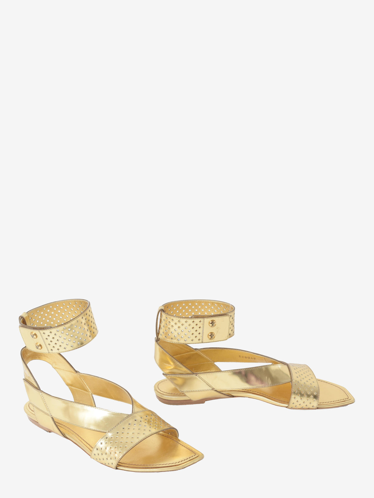 Louis Vuitton Gold Sandals W210524  Louis Vuitton 