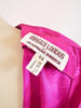 Maggy London by Jeannene Booher fuchsia silk dress, 80s W22041103  Maggy London 