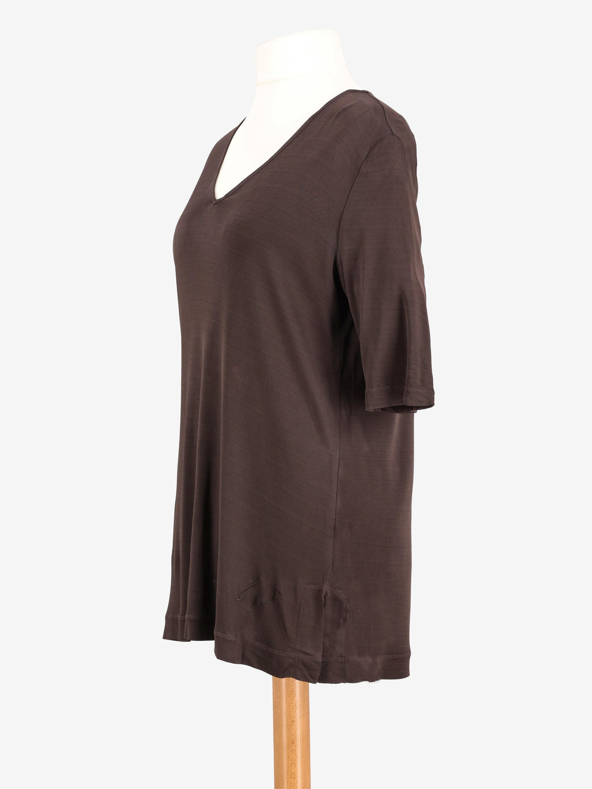 Top in cioccolato Fendi