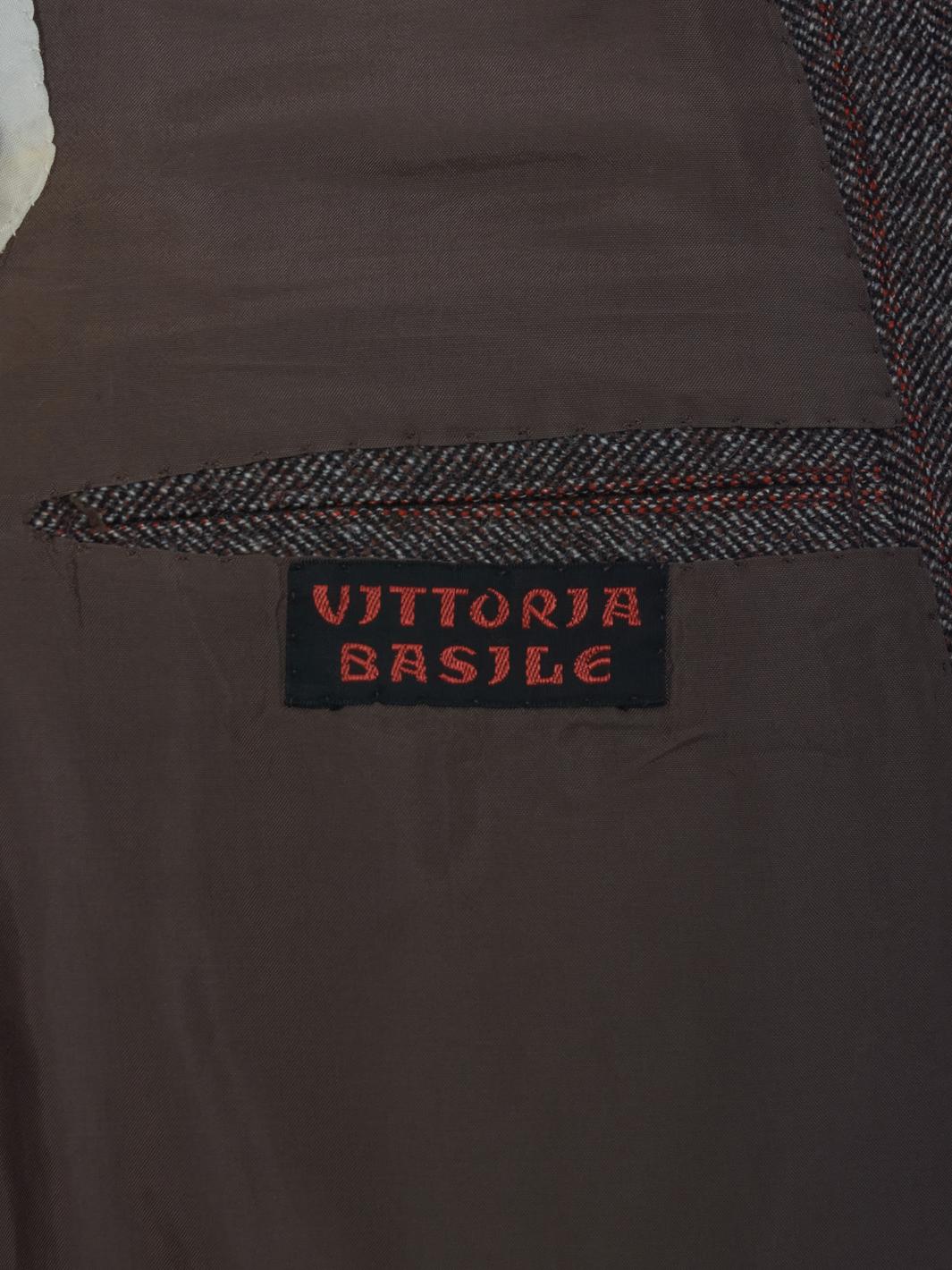 Brown herringbone suit U81_11/18  Vintage 