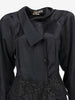 Fendi Black Silk Shirt Dress with Lace Detail W27526.17  Fendi 