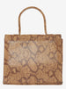Hand bag in reptile print