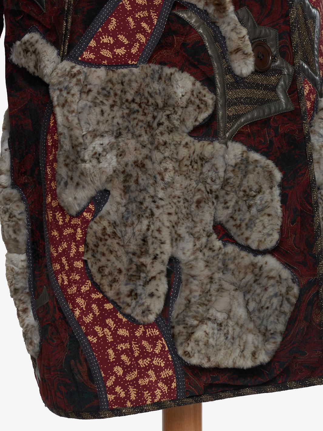 Vintage patchwork jacket with fur - '00 AR032  Vintage 