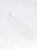 2010 American Apparel white open toe rubber ballet flats W22051940  American Apparel 