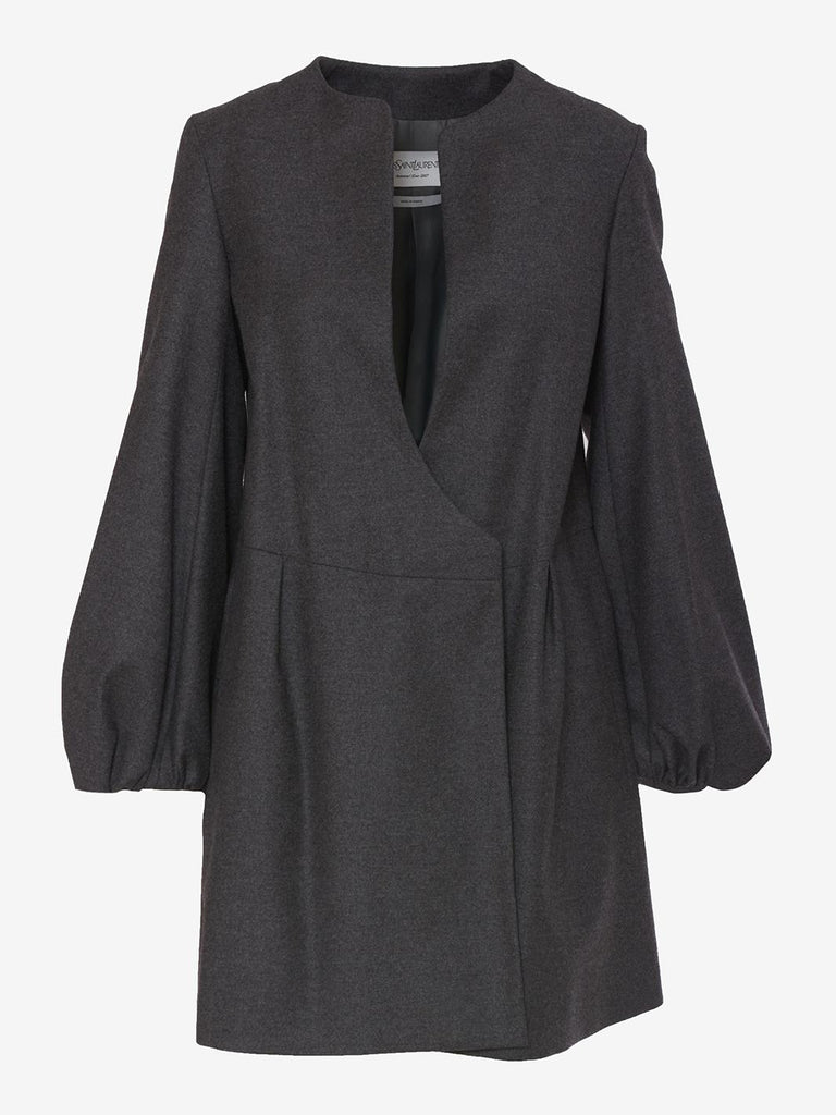 Yves Saint Laurent 灰色大衣