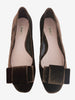 Miu Miu Brown Velvet Ballerina
