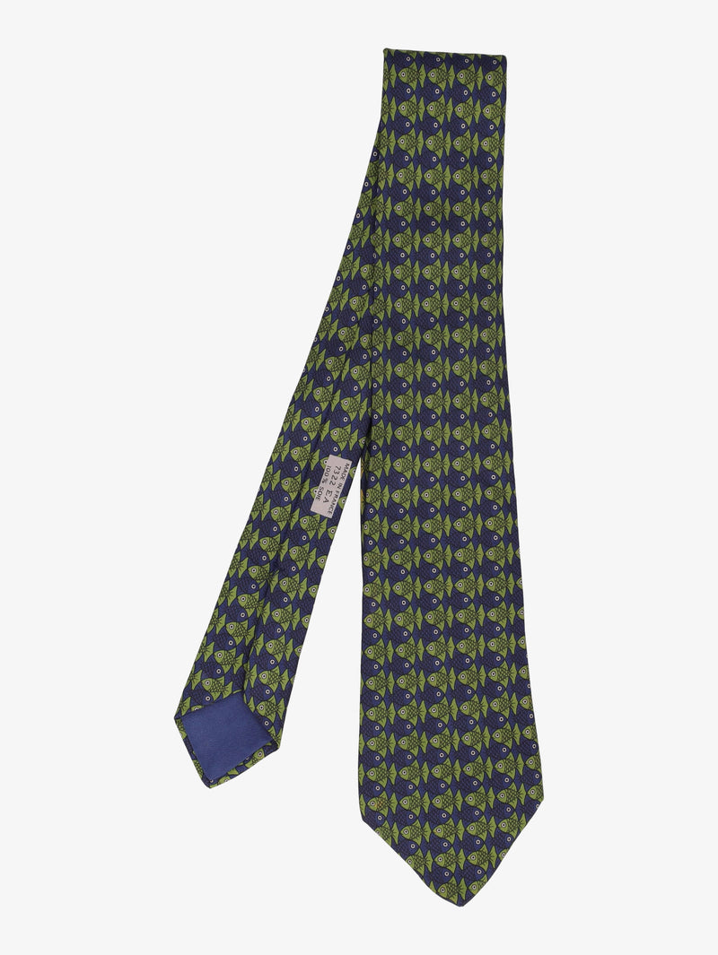 Hermès Fishes Print Tie W16062025.5  Hermès 