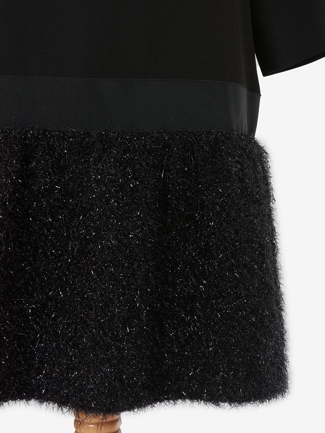 Moschino Black dress with lurex skirt