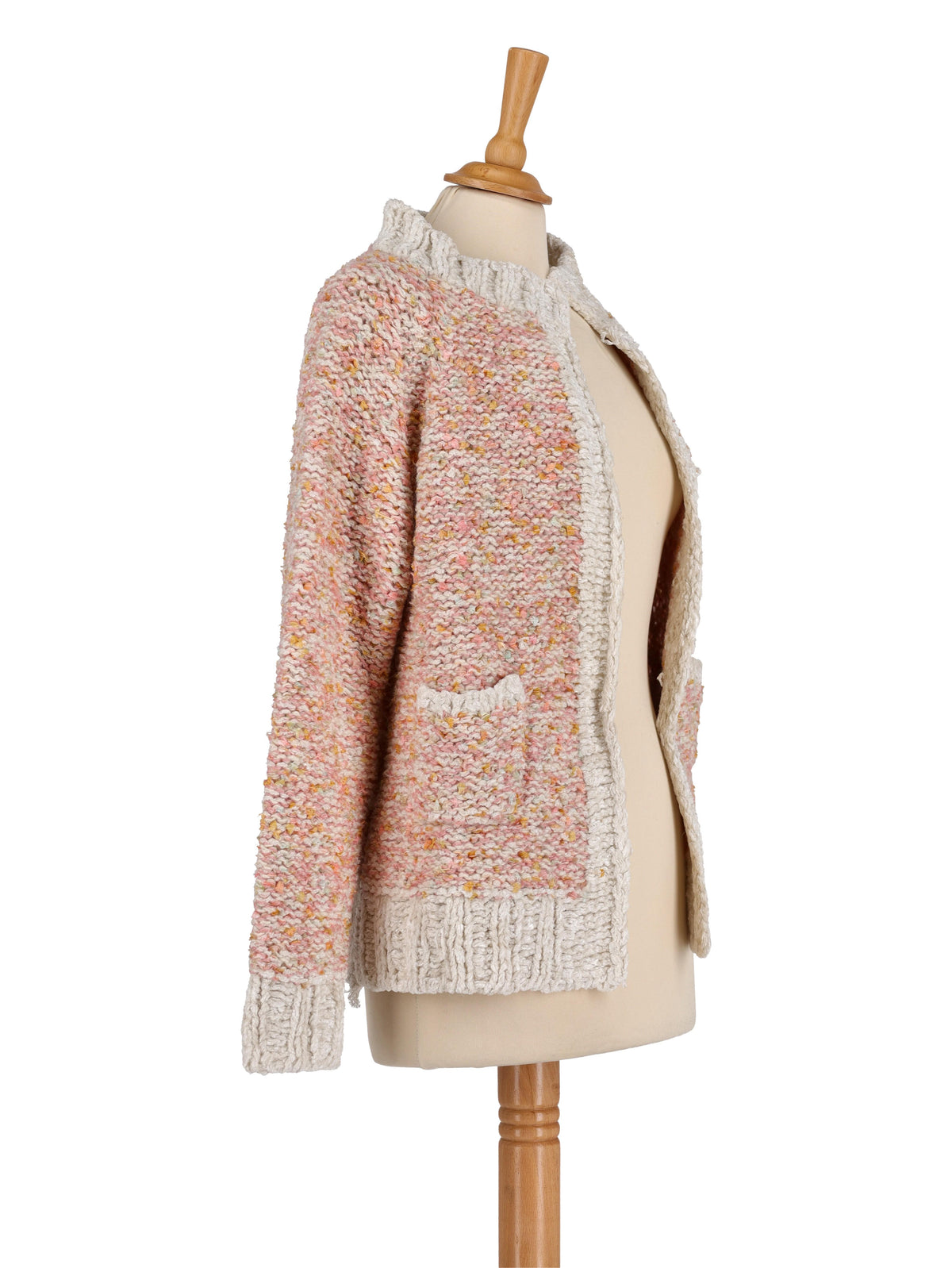 Junya Watanabe PInk Melange Cardigan