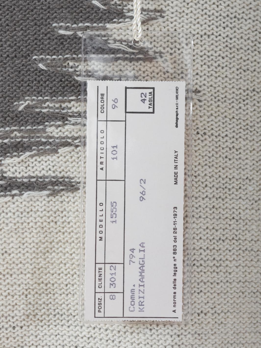 Krizia 鬣狗刺绣毛衣