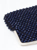 1960s clutch bag in dark blue crochet cotton with beads embellishment MR2023011  Vintage 