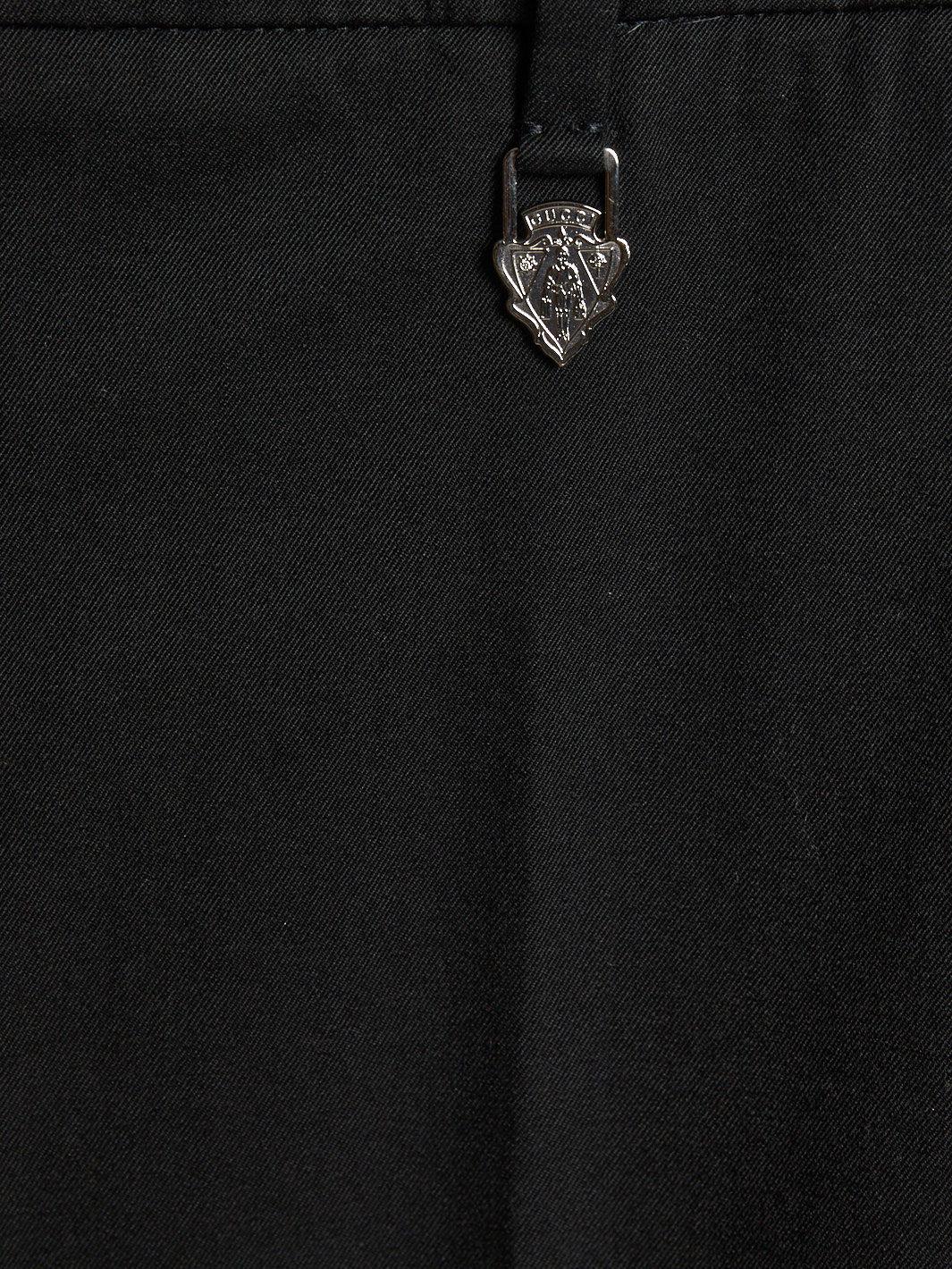 Y2K Gucci 黑色喇叭形低腰裤