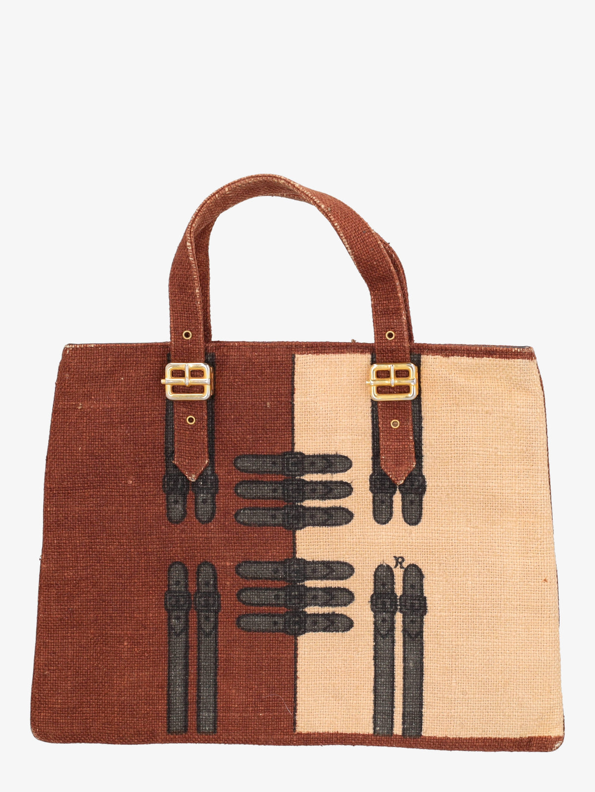 Roberta di Camerino Belt Print Tote Bag
