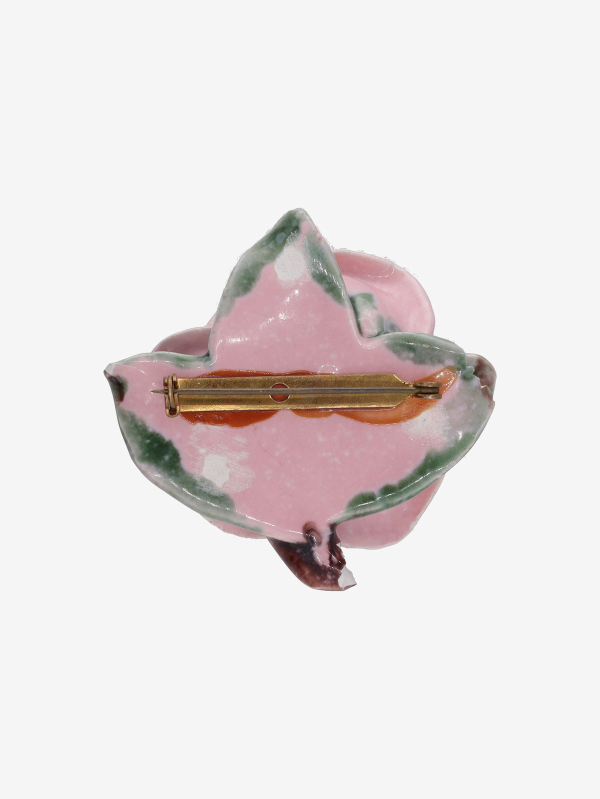Porcelain Rose Brooch W13426.90  Vintage 