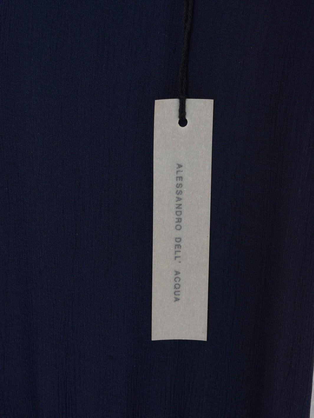 2020 Alessandro dell'Acqua dark blue chiffon dress CVM19.1  Alessandro Dell'Acqua 